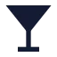 Martini icon with solid sharp style
