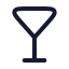 Martini icon with stroke rounded style