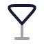 Martini icon with twotone rounded style