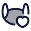 Masklove icon with duotone standard style