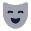 Masktheater icon with bulk rounded style