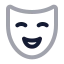 Masktheater icon with twotone rounded style