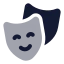 Masktheater icon with bulk rounded style