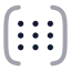 Matrix icon with duotone rounded style