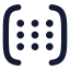 Matrix icon with solid rounded style