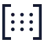 Matrix icon with stroke sharp style