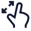 Maximize icon with stroke sharp style