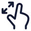 Maximize icon with stroke standard style