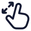 Maximize icon with stroke rounded style