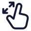 Maximize icon with stroke standard style