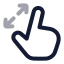 Maximize icon with twotone rounded style