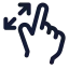 Maximize icon with stroke standard style