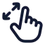 Maximize icon with stroke rounded style