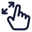 Maximize icon with stroke standard style