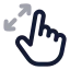 Maximize icon with twotone rounded style