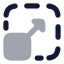 Maximizescreen icon with bulk rounded style