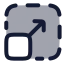 Maximizescreen icon with duotone rounded style