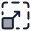 Maximizescreen icon with duotone standard style