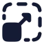 Maximizescreen icon with solid rounded style