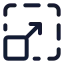 Maximizescreen icon with stroke standard style