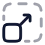 Maximizescreen icon with twotone rounded style