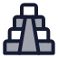 Mayanpyramid icon with duotone standard style