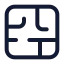 Maze icon with stroke standard style
