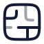 Maze icon with twotone rounded style