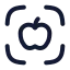 Mealscan icon with stroke rounded style