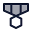 Medal icon with duotone standard style
