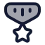 Medal icon with duotone rounded style