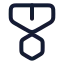 Medal icon with stroke rounded style