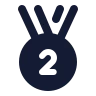 Medal Second Place icon preview