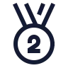 Medal Second Place icon preview