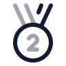 Medal Second Place icon preview