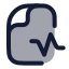 Medicalfile icon with duotone rounded style