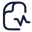 Medicalfile icon with stroke rounded style
