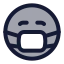 Medicalmask icon with duotone standard style