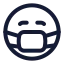 Medicalmask icon with stroke standard style