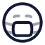 Medicalmask icon with twotone rounded style