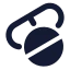 Medicine icon with solid standard style