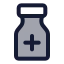 Medicinebottle icon with duotone standard style
