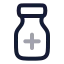 Medicinebottle icon with twotone rounded style