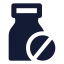 Medicinebottle icon with solid sharp style