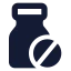 Medicinebottle icon with solid standard style