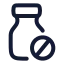 Medicinebottle icon with stroke rounded style