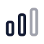Mediumsignal icon with twotone rounded style
