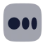 Mediumsquare icon with bulk rounded style