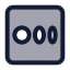 Mediumsquare icon with duotone standard style