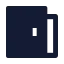 Meetingroom icon with solid sharp style